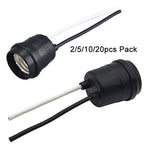 support lampe e27 noir moderne étanche câble extérieur patio jardin DIY éclairage
