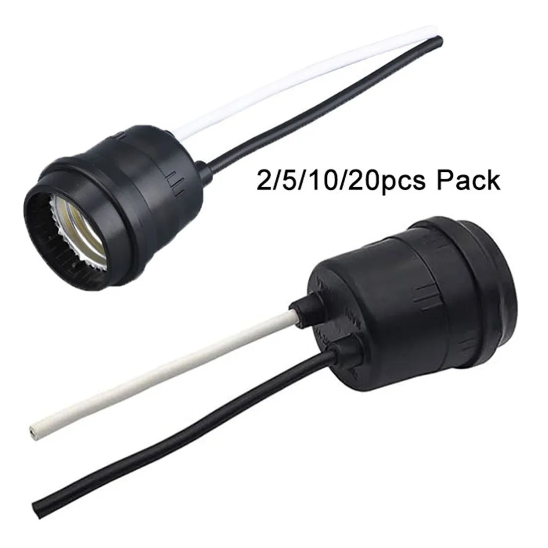 support lampe e27 noir moderne étanche câble extérieur patio jardin DIY éclairage