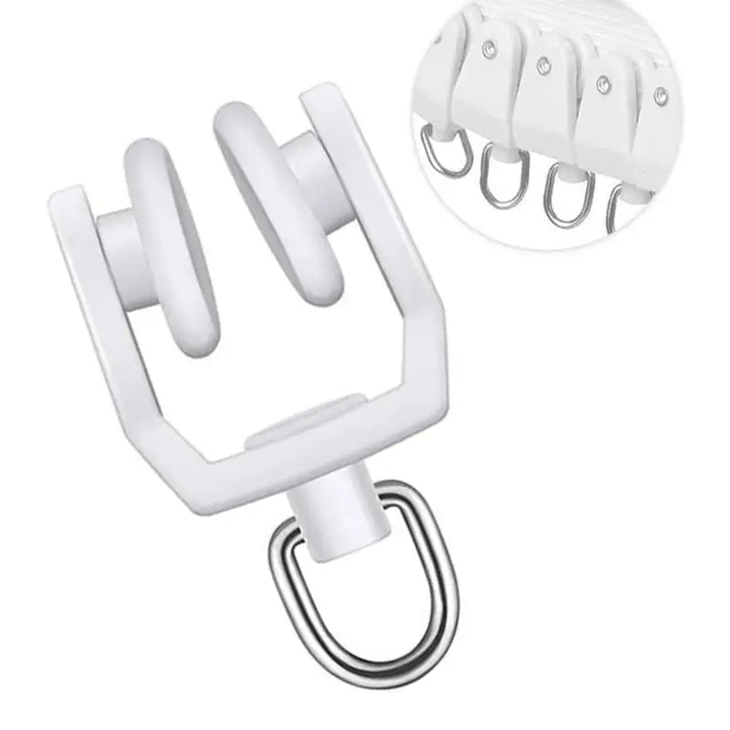 anneaux rideau blancs modernes lisses robustes plastique intérieur fenêtresDecoration Blanc Immaculé