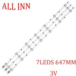 bande led blanc moderne 3v connecteurs boutons commandes 647mm