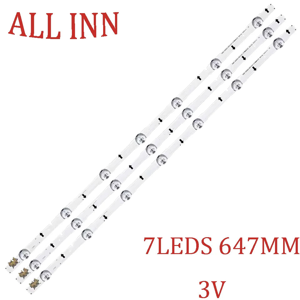 bande led blanc moderne 3v connecteurs boutons commandes 647mm