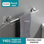 porte serviettes acier inoxydable noir moderne minimaliste brossé salle bain ensemble pièces métal lisse
