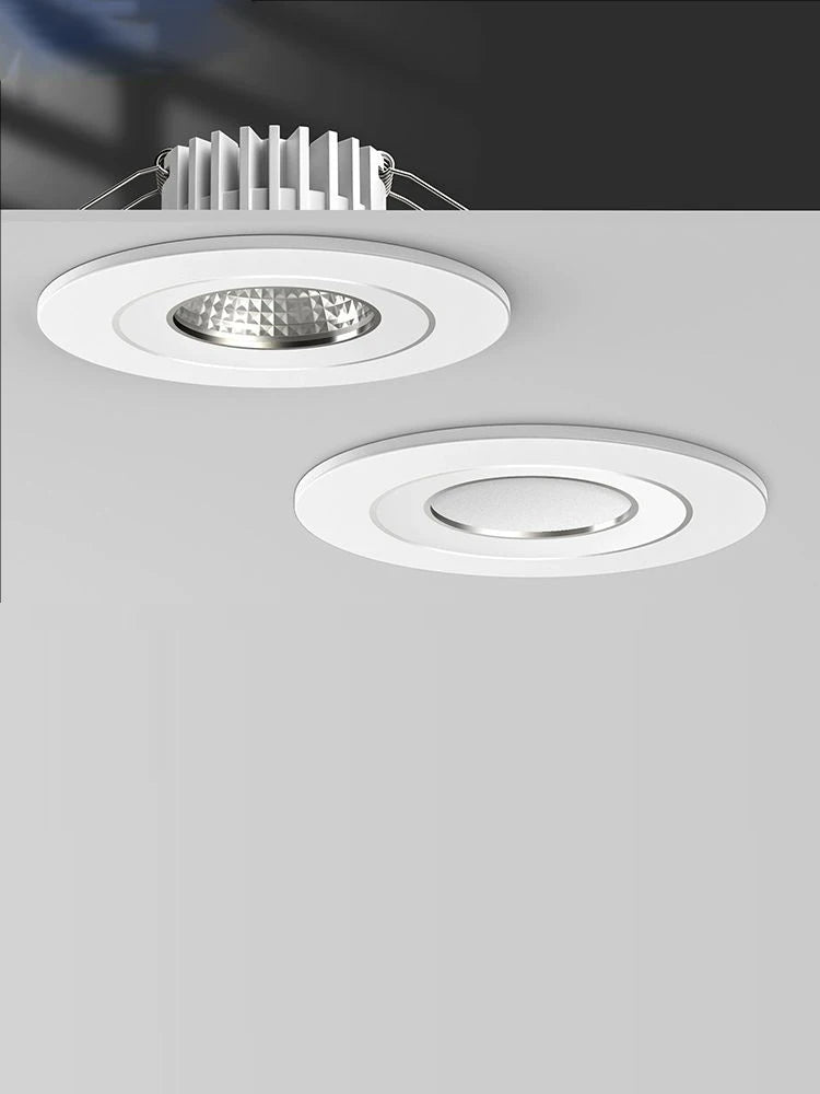 spots led blancs modernes 3w 220v grille refroidissement rond lisse 40 60mm