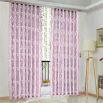 rideau semi transparent feuilles stylisées moderne violet rose noir bleu gris uni décoration maison