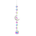 guirlande décorative cristaux célestes soleil lune étoile arc ciel chaîne métallique boho
