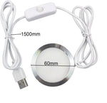 lampe led blanc moderne adhésive 60mm câble 1500mm interrupteur 5v led autoinstaller