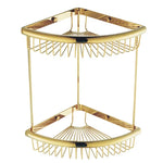 panier d'angle salle bain or rose chrome fileté moderne vis fixation produits