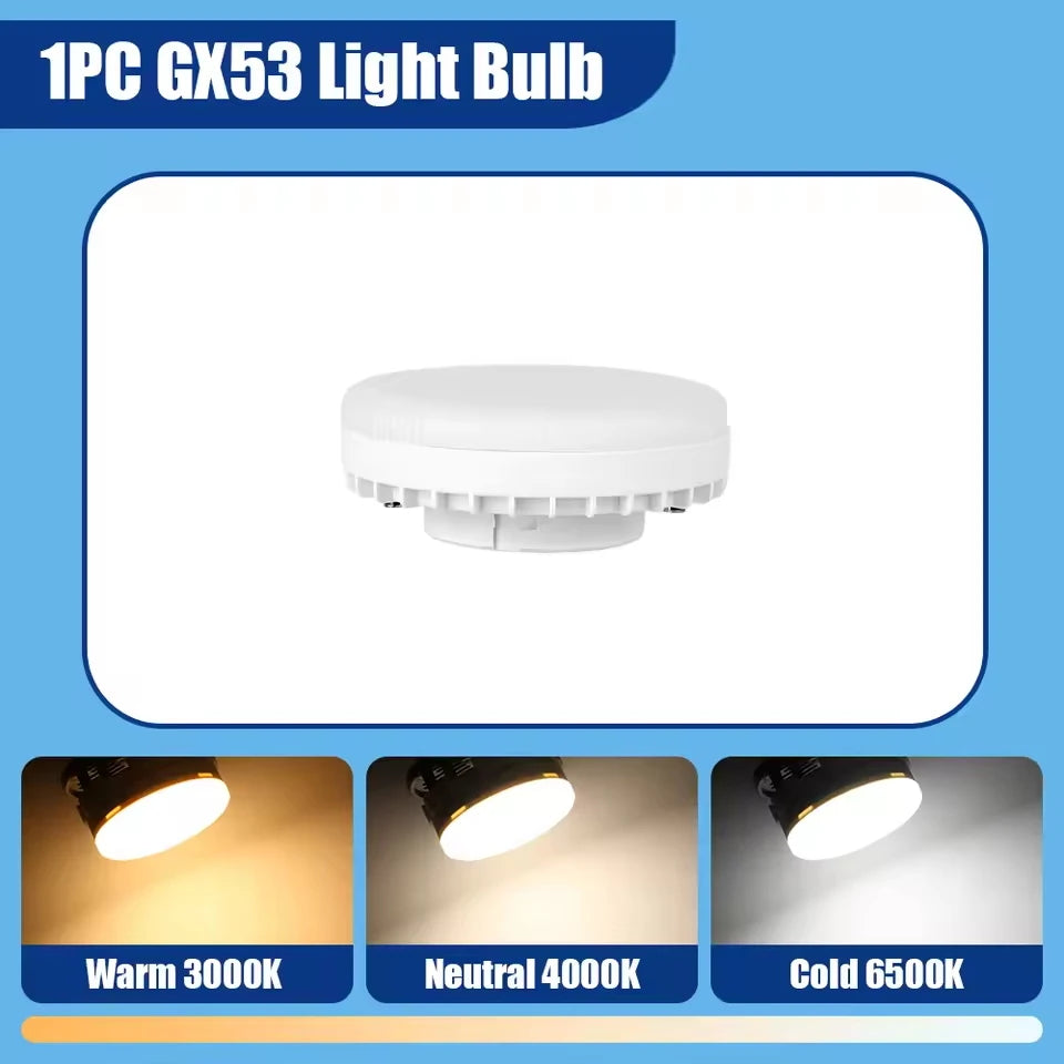 spot lumineux led étanche gx53 éclairage chambre salon cuisine blanc noir moderne