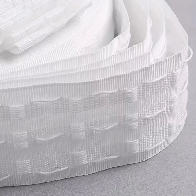 ruban adhésif blanc rayures horizontales moderne clips métalliques 10mètres intérieur décoration fenêtre