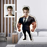coussins personnalisables figurines blazers classiques adhésifs photos intimes bleu marine blanc noirs