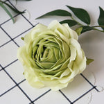 fleurs artificielles roses boutons peony feuilles vertes decoration intérieure classique 9cm 3.54inch