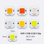 puce led cob carrée haute luminosité projecteur éclairage diy blanc chaud froid