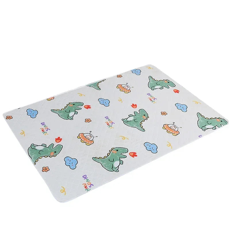 matelas protection bébé motif dinosaure floral quilting opaco mignon enfantin