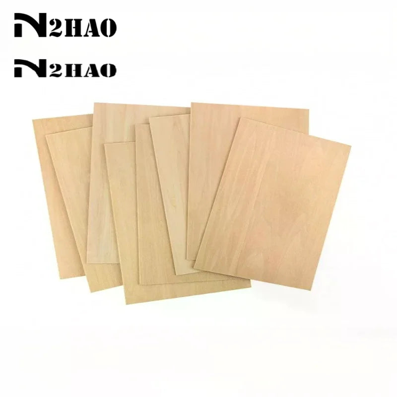 feuilles bois tilleul fines grain naturel simples artisanat 15x10cmpaque bricolage opaque inachevées