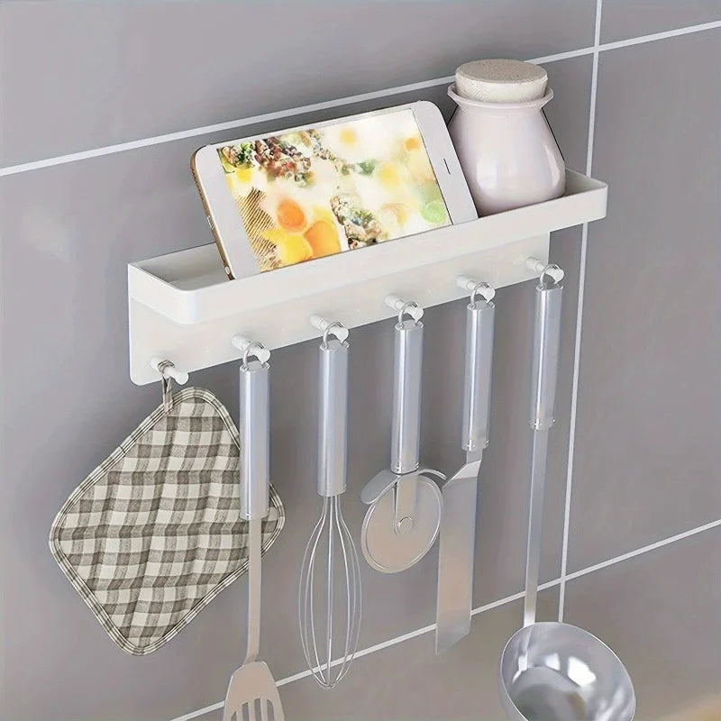 porte clés mural porte sacs crochets vis fixation moderne noir pvc organisateur