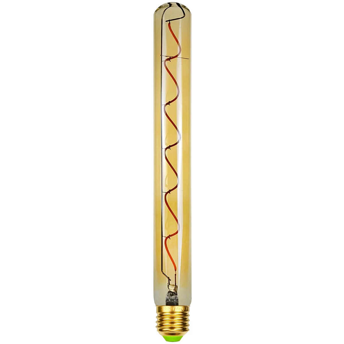 ampoule led transparente spirale dorée vintage 360 degres 300mm 15000h