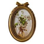 cadre photo vintage or floral décoration intérieure shabby chic posable mur bouquet fleursportrait