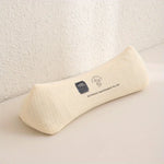 oreiller forme couverture polyester texture minimaliste beige taupe lit decoration