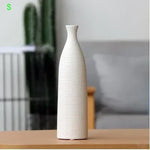 vases céramique modernes blanc noir orange texture tissée opaques salon