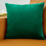 housses coussins velours modernes 40x40cm bleu vert rose gris décor salon voiture