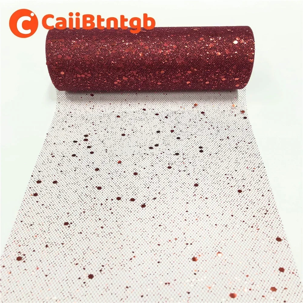 rubans pailletés couleur bleue rose noir texturés 25 yards 15cm largeur festive bricolage mariage