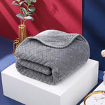 serviette bain microfibre absorbante séchage rapide lavable machine couverture motif géométrique vert pastel rose