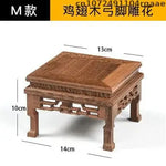 support encens bois naturel gravure décorative rustique artisanal objet religieux zen