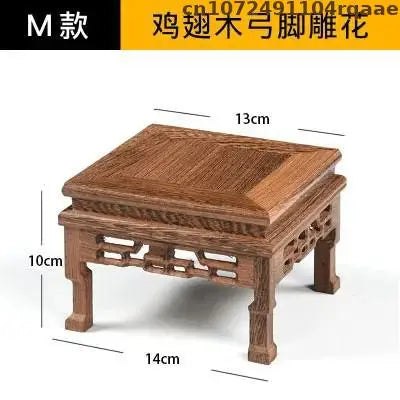 support encens bois naturel gravure décorative rustique artisanal objet religieux zen