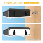éclairage paysager led solaire extérieur moderne spot ip65 noir mat auto on off