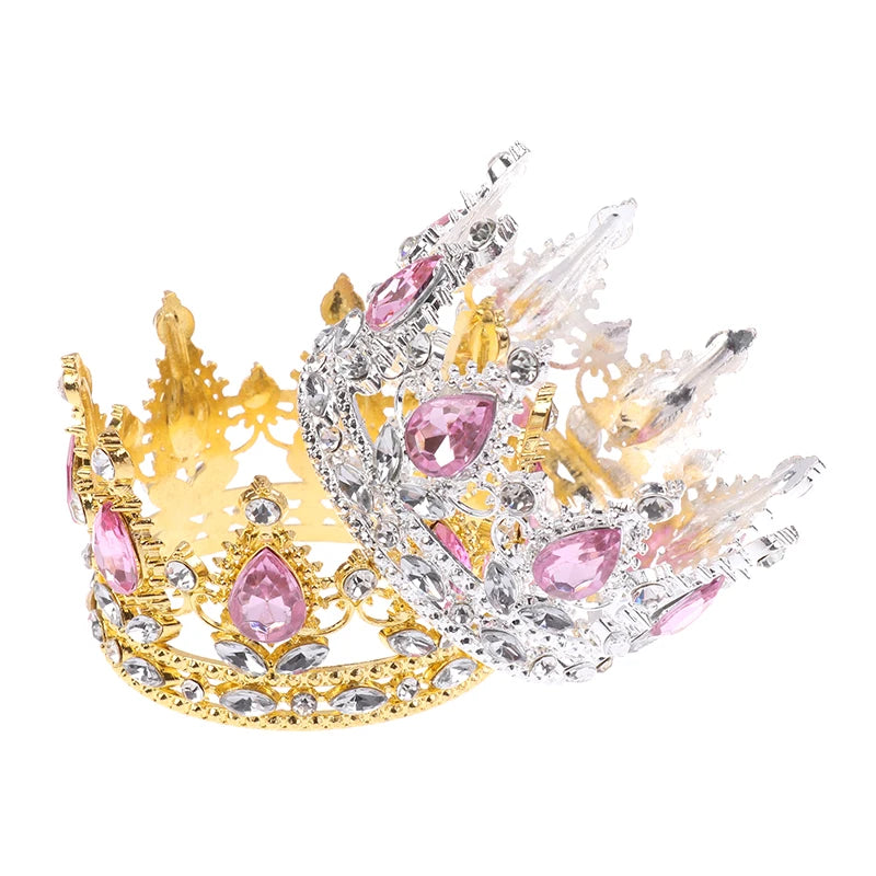couronne or transparente strass diamants princière adhésif décoration gâteau anniversaire festive royal elegance festive