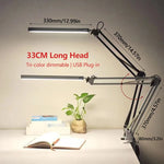lampe moderne led réglable blanc noir clip table oscillante métal plastique fonctionnelle