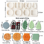 moules savon silicone fleurs motifs floraux modernes orange vert rose blanc
