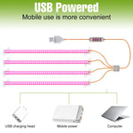 lampe led plante 30 50cm blanc rose bleu moderne clips adaptable usb