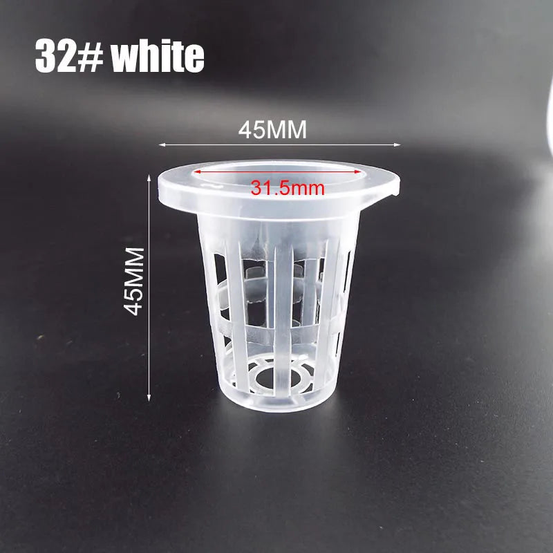 pot plante hydroponique maille plastique blanc noir culture sans sol pépinière