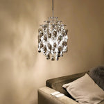 suspension lumineuse moderne transparente forme organique 3000k 4500k 6000k chambre salon restaurant