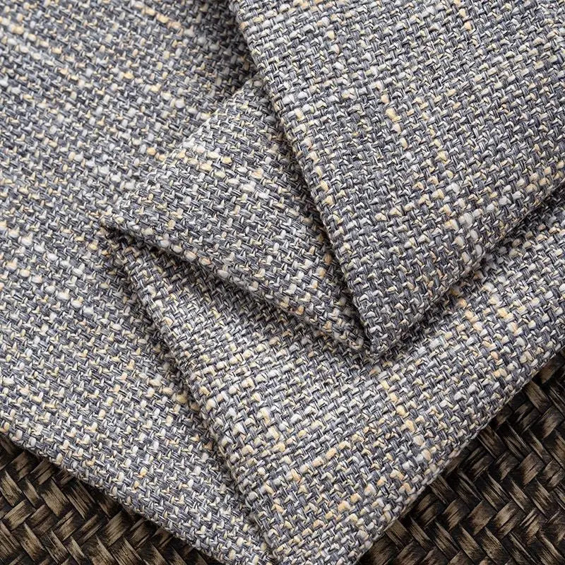 tissu canapé lin polyester résistant bricolage couture sofa pillowcase tablecloth moderne rustique gris beige