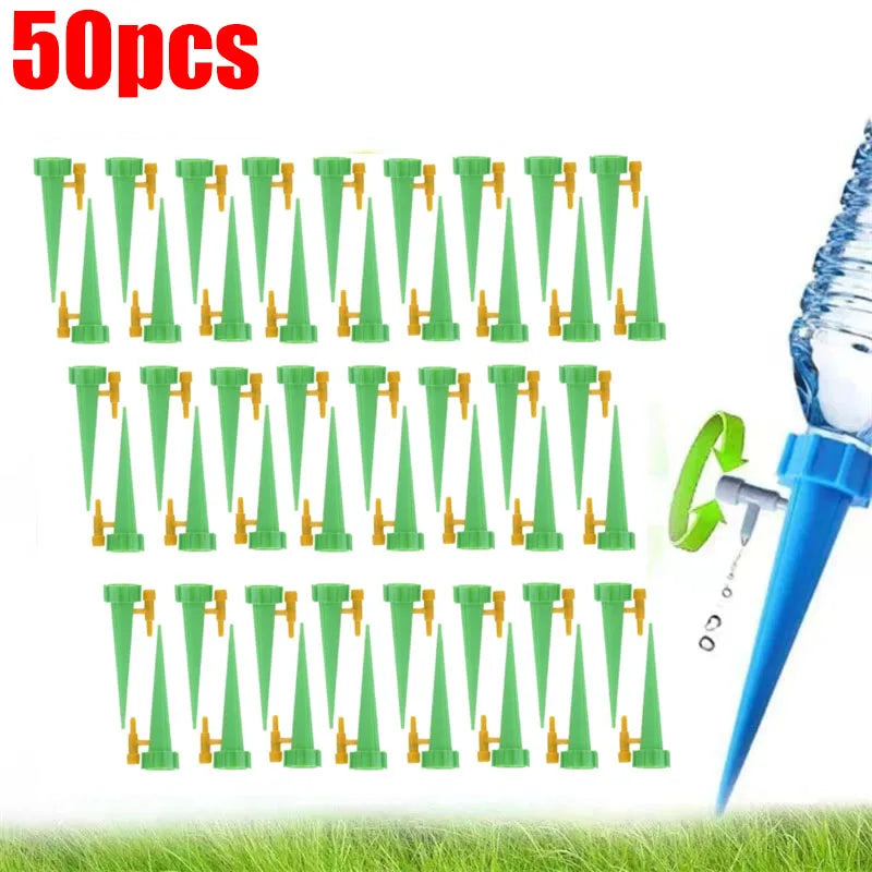 arrosage gouttelettes kit plantes auto arrosage bleu vert bouteille plastique valve ajustable modernes pratique