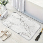 tapis bain antidérapant marbre moderne blanc gris absorption rapide lavable machine salon entrée
