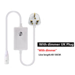 ruban lumineux led blanc lisse moderne clips interrupteur manuel adaptable eu us uk