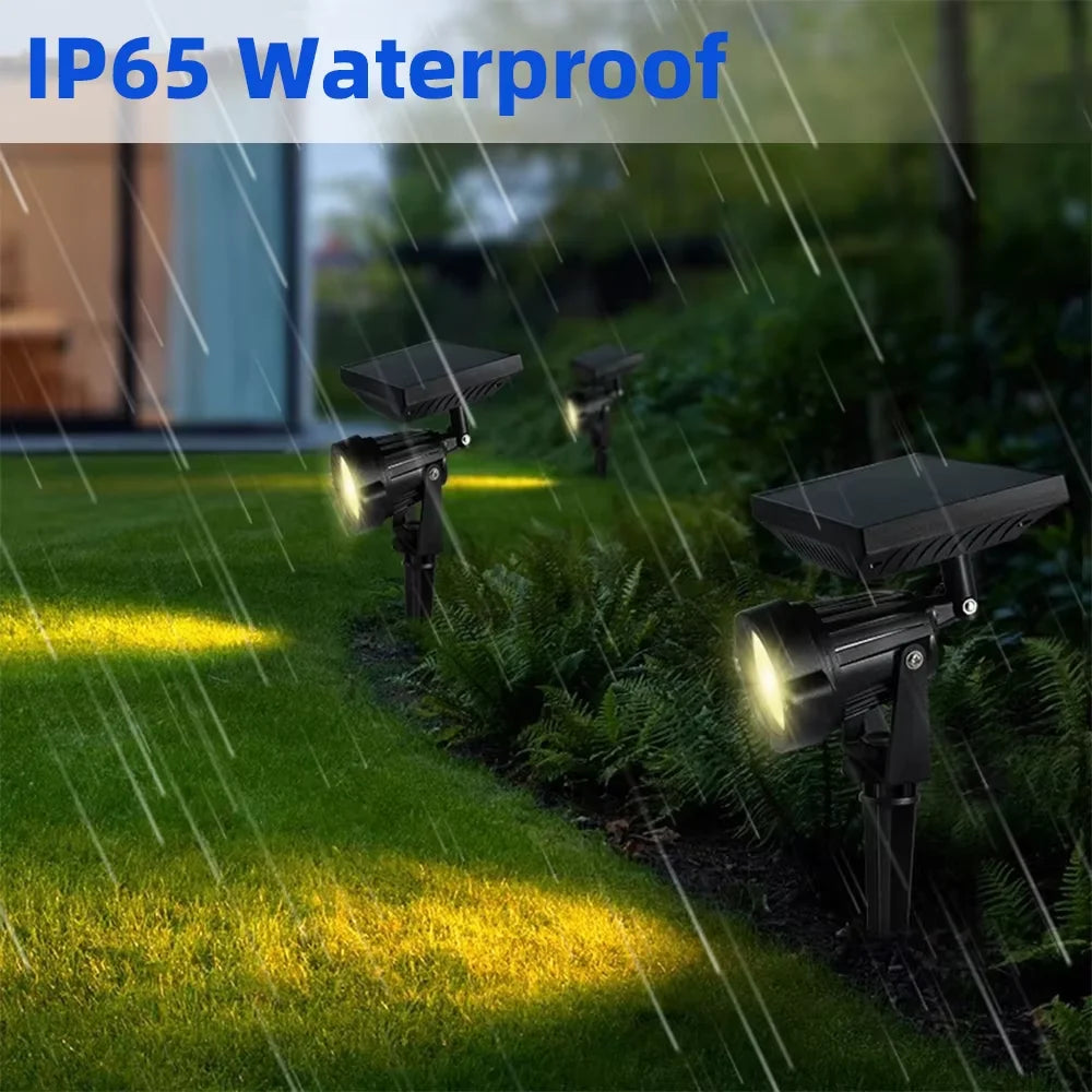 projecteur solaire led 15w 5w rgb lumineux jardin moderne noir opaque