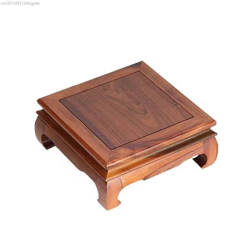 support bois marron objet décoratif classique plateau présentation bijoux figurines trousseau carreaux naturels