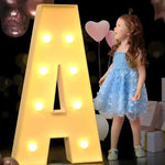 Lettre lumineuse géante LED 100 cm noire