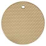 tapis table silicone moderne hexagones antidérapant résistant chaleur plat antidérapant multicolore vert violet bleu