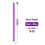lampe led croissance plante intérieure blanche rose bleu moderne 30cm usb