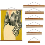 cadre mural magnétique bois minimaliste noir blanc 50cm 40cm 30cm 21cm poster