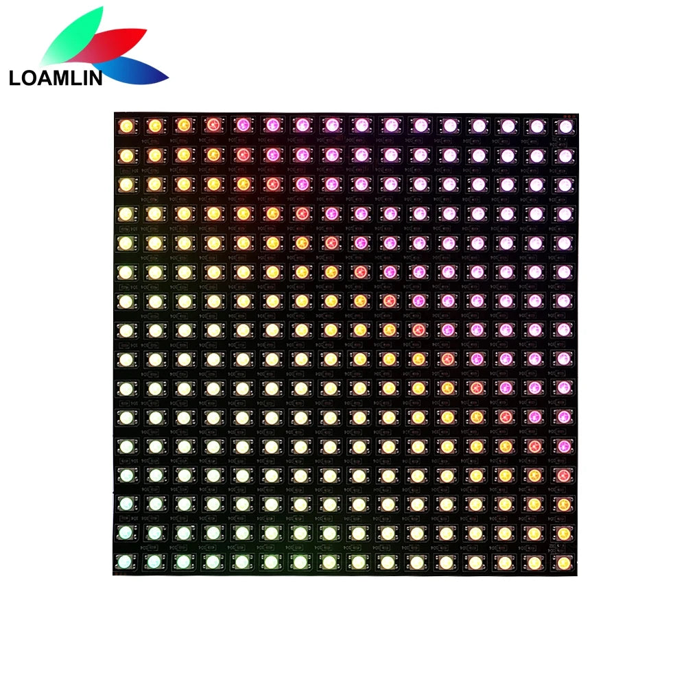 matrice led 8x8 16x16 8x32 multicolore ws2812 rgb flexible moderne grille points lumineux