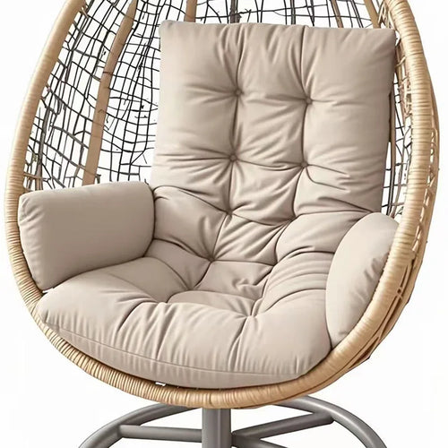 coussin fauteuil suspendu beige gris tissu doux moderne antidérapant lavable
