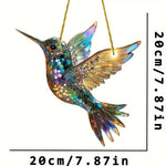 colibri suspendu mosaïque artisanale couleurs vives intérieur décoration ornement maison chambre