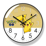 horloge murale pikachu moderne quartz sans pile décoration maison dessin animé pokémon go monster