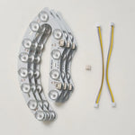bande led flexible blanc moderne connecteurs souder 12w 9w 24.5cm 10cm